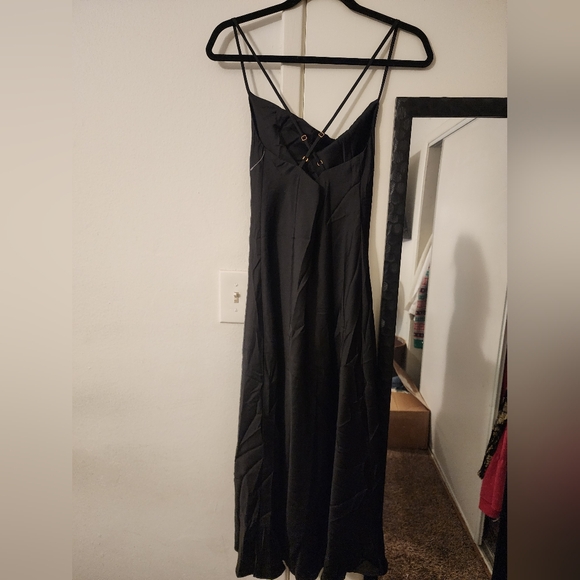 Show Me Your MuMu Black Spaghetti Strap Backless Gown - Picture 4 of 11